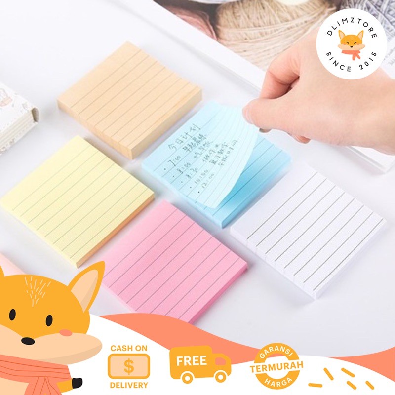 

[DZ] ST251 - (80 Lembar) Sticky Notes / Memo Note Garis Catatan Kecil