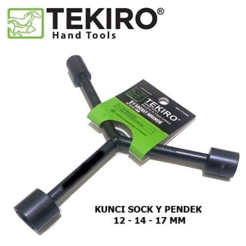 Tekiro Kunci Sock Socket Pendek Hitam Y 12 14 17 Murah