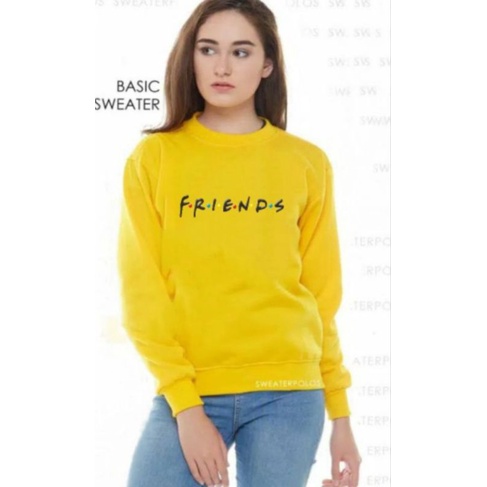 Blouse wanita / Kaos Lengan Panjang / Atasan Wanita / Kaos Sweatshirt / Atasan Wanita Lengan Panjang / Atasan Babyterry / ZACKYANG-KUNING