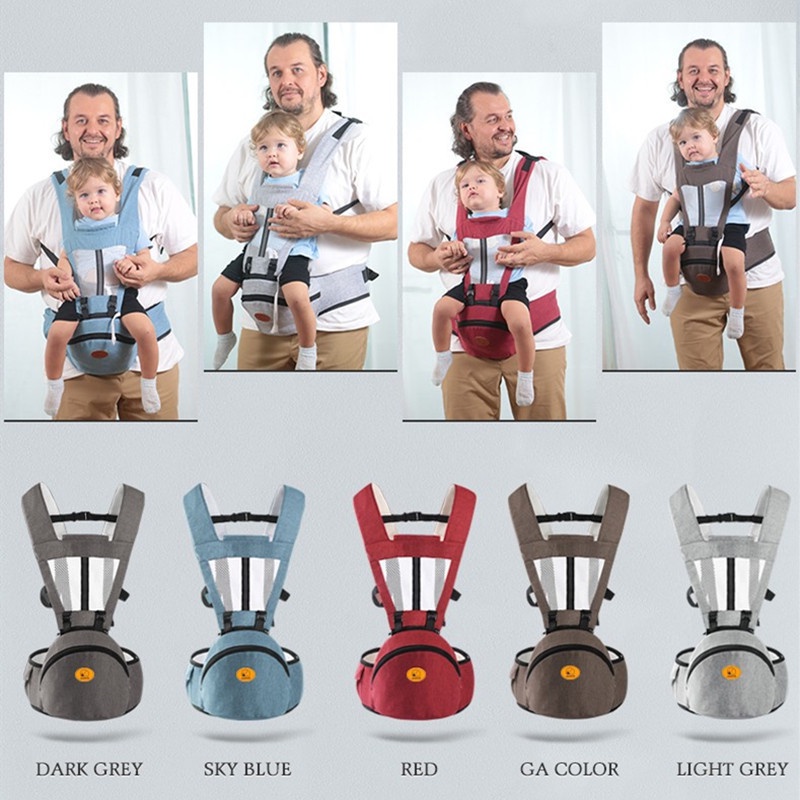 1234OS - Gendongan Bayi Depan Hipseat / Baby Carrier Ransel Multifungsi Perlengkapan Bayi.