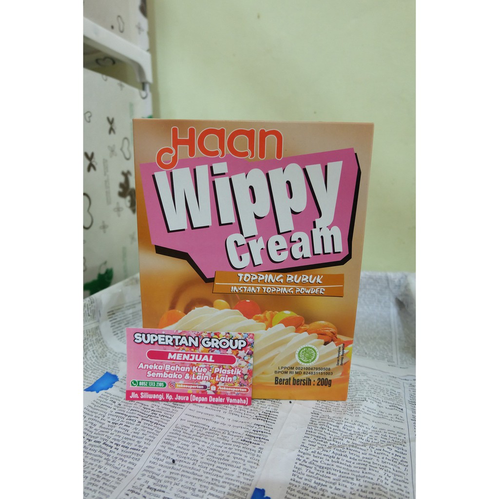 

HAAN WIPPY CREAM 200 GRAM