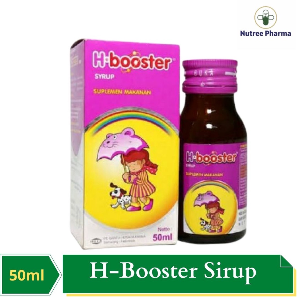 ⚡MURAH & DIJAMIN ORI⚡ H Booster / H-Booster Sirup 50ml | Suplemen Pemelihara Daya Tahan Tubuh Anak |