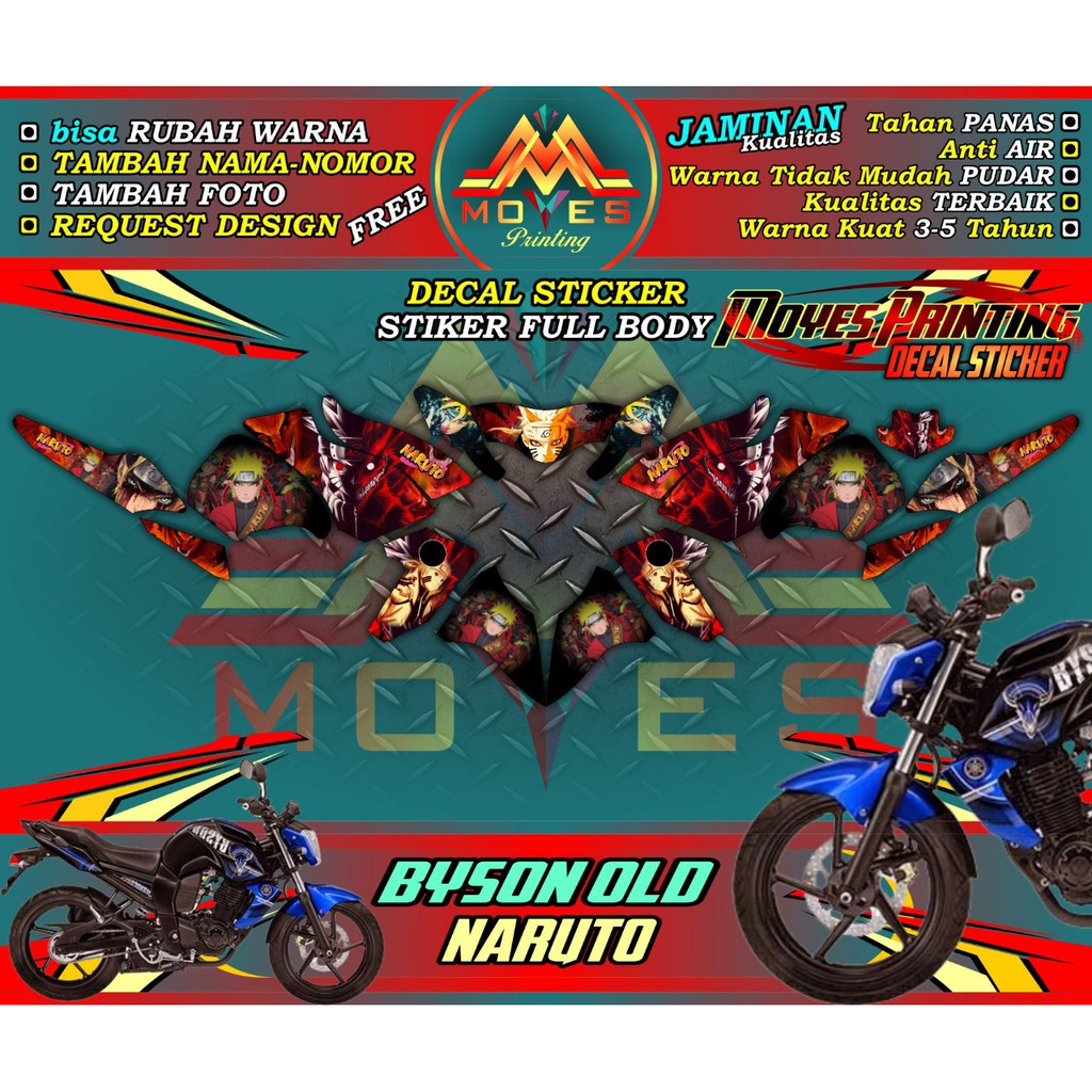 decal motor byson karbu decal stiker motor byson karbu decal motor byson full body stiker motor yama