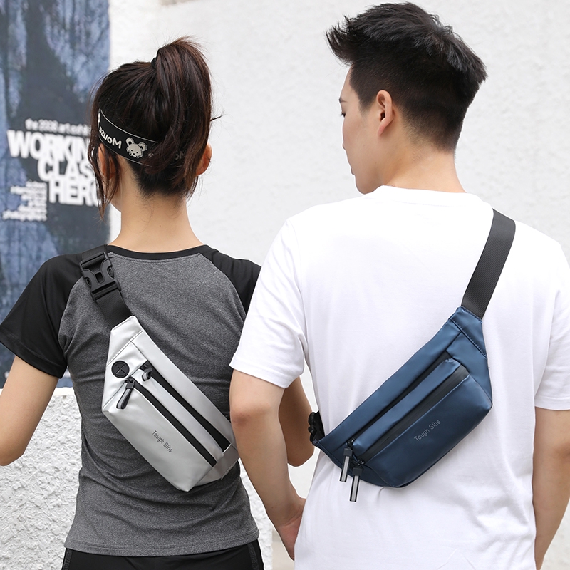 HAOSHUAI 3393 Tas Selempang Dada Pria Waistbag Anti Air Premium WK-SBY