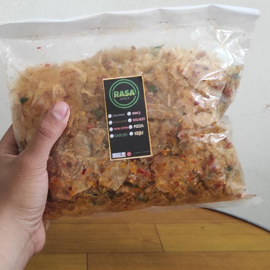 

❤ 7.7 !!! Keripik Kaca Beledag Beling 1/2kg Extra Daun Jeruk paling murah