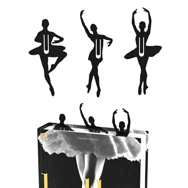 

Bookclip Klip Pembatas Buku Bookmark Ballet Lucu Unik Simple Praktis Decor Stationery Serbaguna