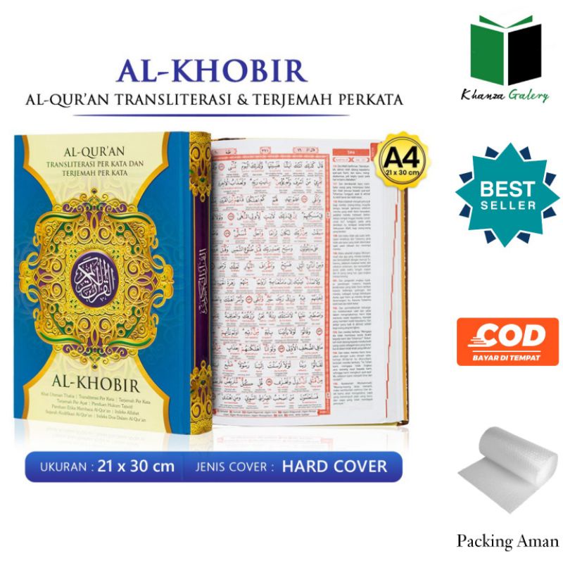 Al-quran Al-Khobir Terjemah Perkata dan Transliterasi Latin Besar Ukuran A4