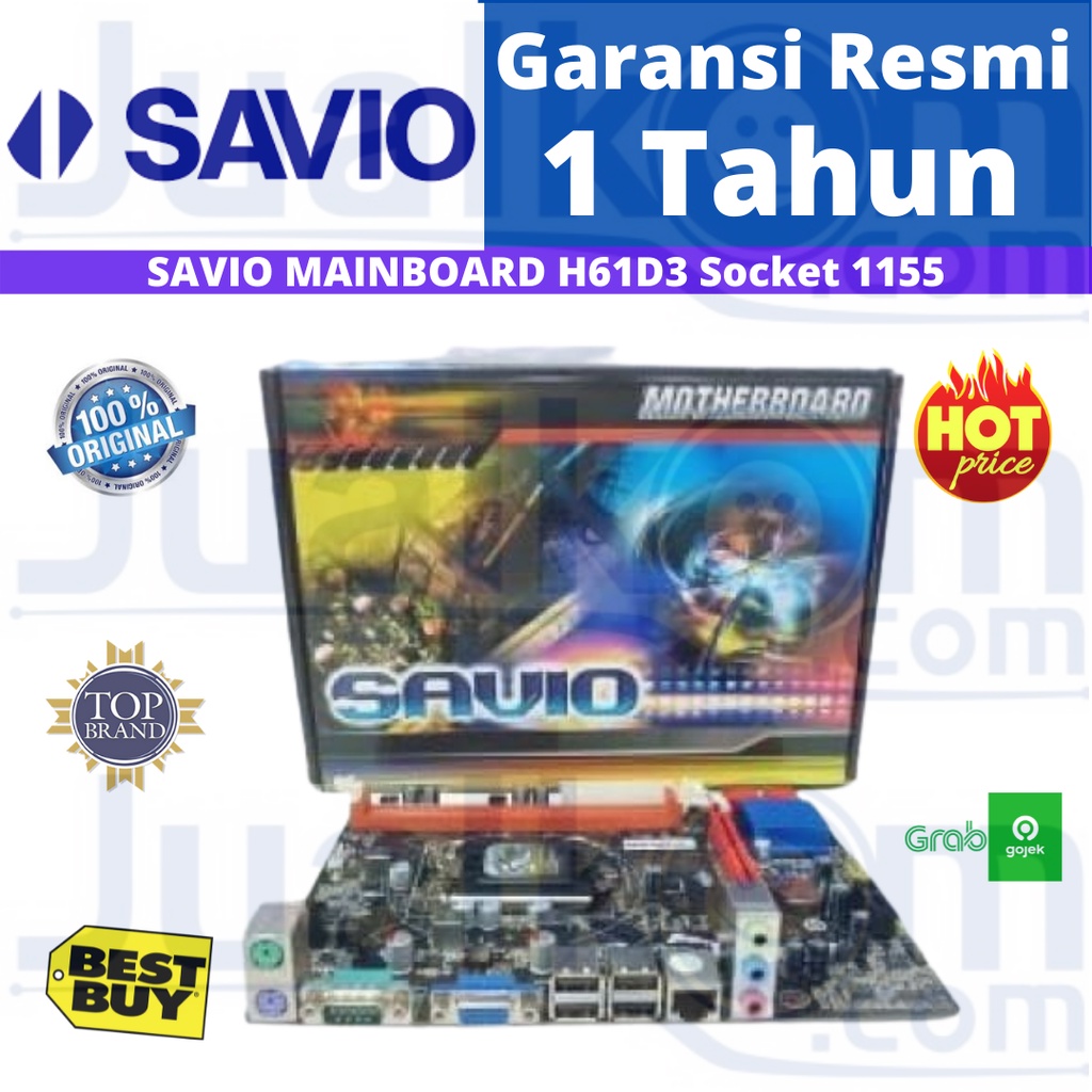 Savio Mainboard H61D3 Socket 1155 DDR3 Motherboard