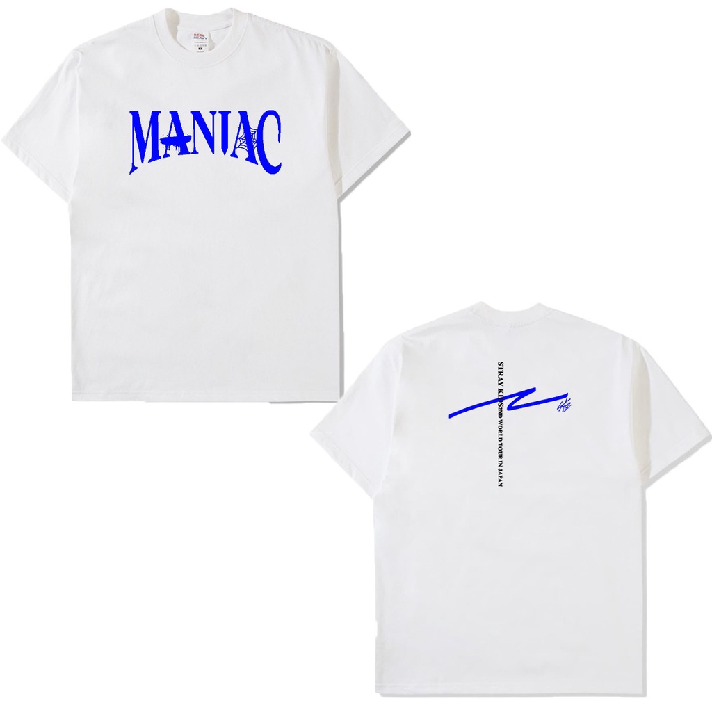 Kaos straykids world tour 2nd seungmin  maniac sablon depan belakang