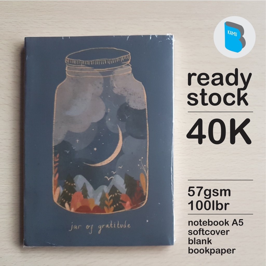 

[57/72/90 gsm] A5 Notebook Buku Catatan Diary Jurnal Bookpaper - Gratitude