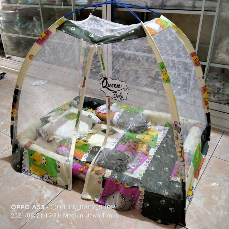 SET KASUR KELAMBU TENDA BAYI Matras Set Bantal Guling Bayi Kasur Set Kelambu