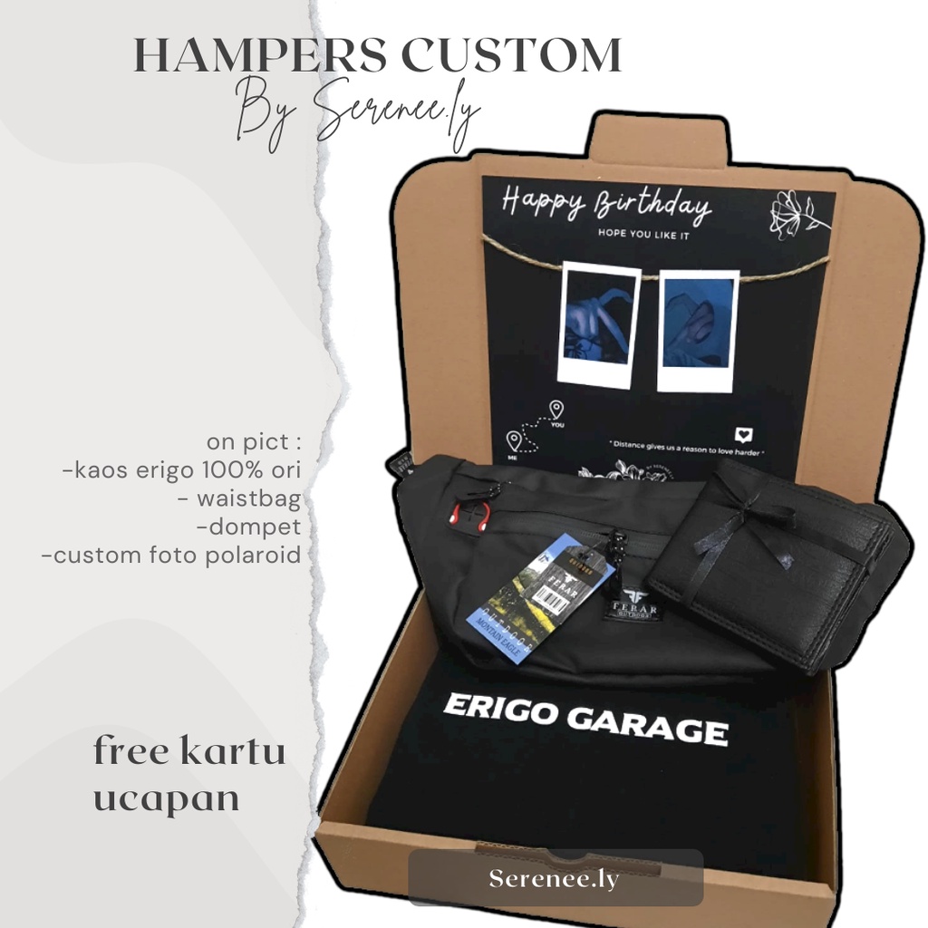 hampers box graduation/ kado ulang tahun cowok/ hampers LDR/ birthday gift custom