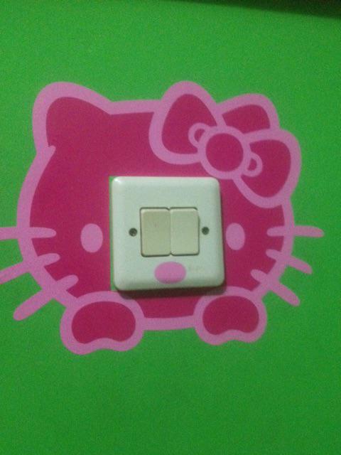 Stiker Sakelar Hello Kitty