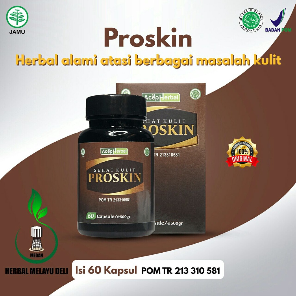 Proskin 60 Kapsul Obat Gatal Selangkangan Masalah Kulit Pria Wanita Eksim