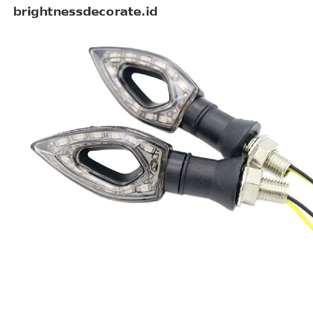 1pc Lampu Indikator Sinyal Belok Led Universal Warna Amber Untuk Motor