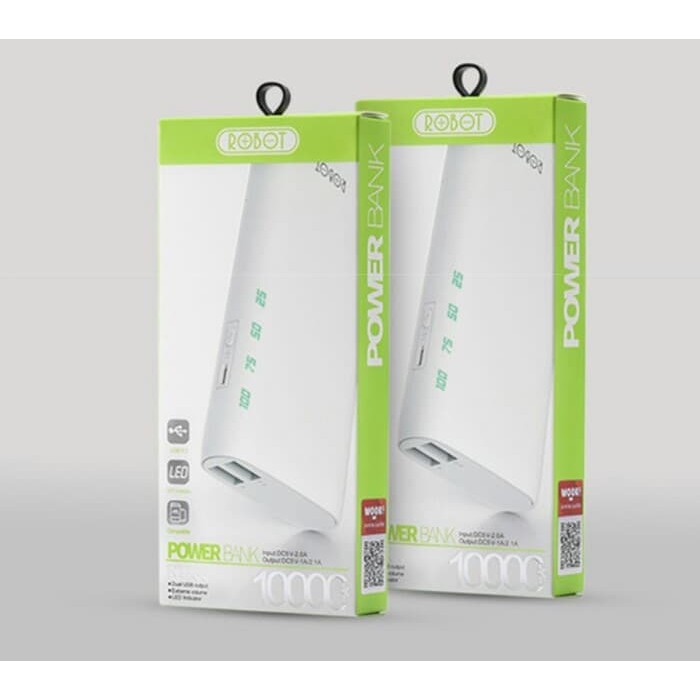 Powerbank Robot Rt130 Kapasitas 10000Mah Original By Vivan