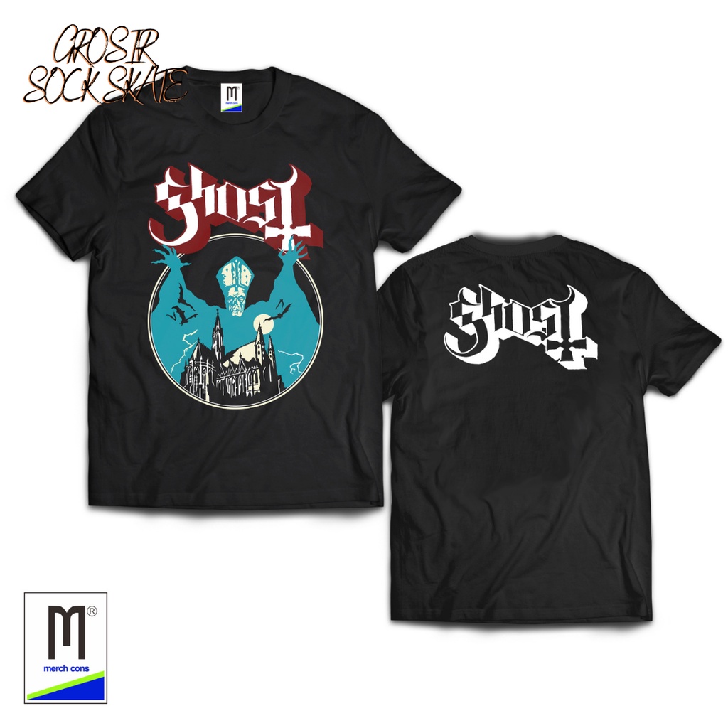 KAOS BAND GHOST  TAG MERCHCONS SIZE LUAR / KAOS MUSIK DISTRO