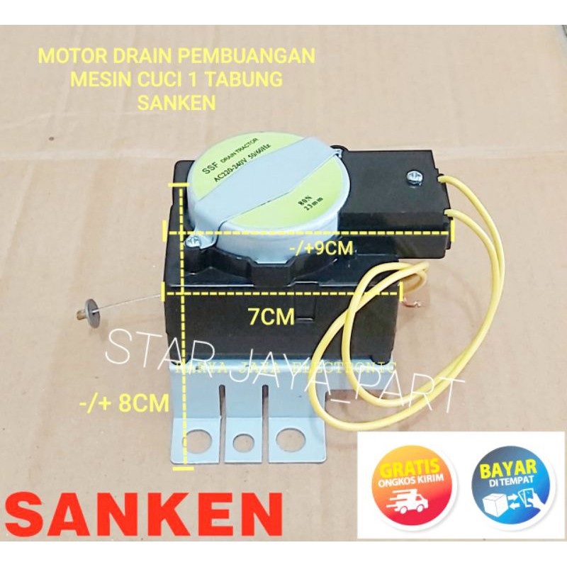 DRAIN MOTOR MESIN CUCI SANKEN / MOTOR DRAIN SANKEN