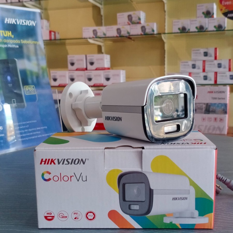 CCTV HIKVISION 2MP COLORVU OUTDOOR 2CE10DF0T-PF 1080P FULL COLOR