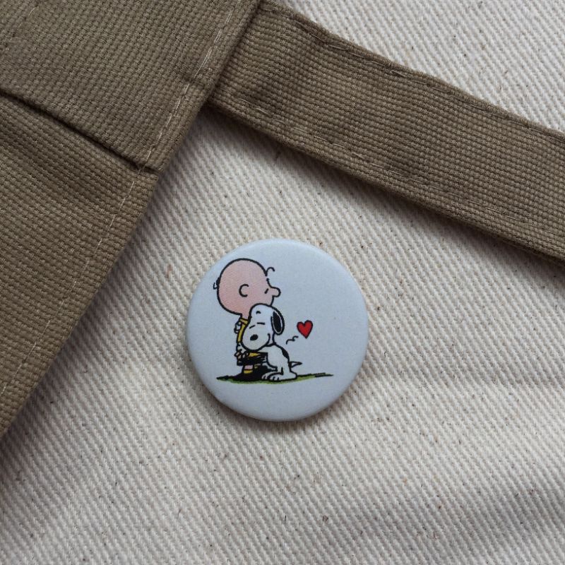 PIN SNOOPY BADGE BROS BROOCH