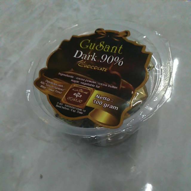 

DARK COKLAT 90% cup netto: 1001gr (Kampung Coklat Blitar)