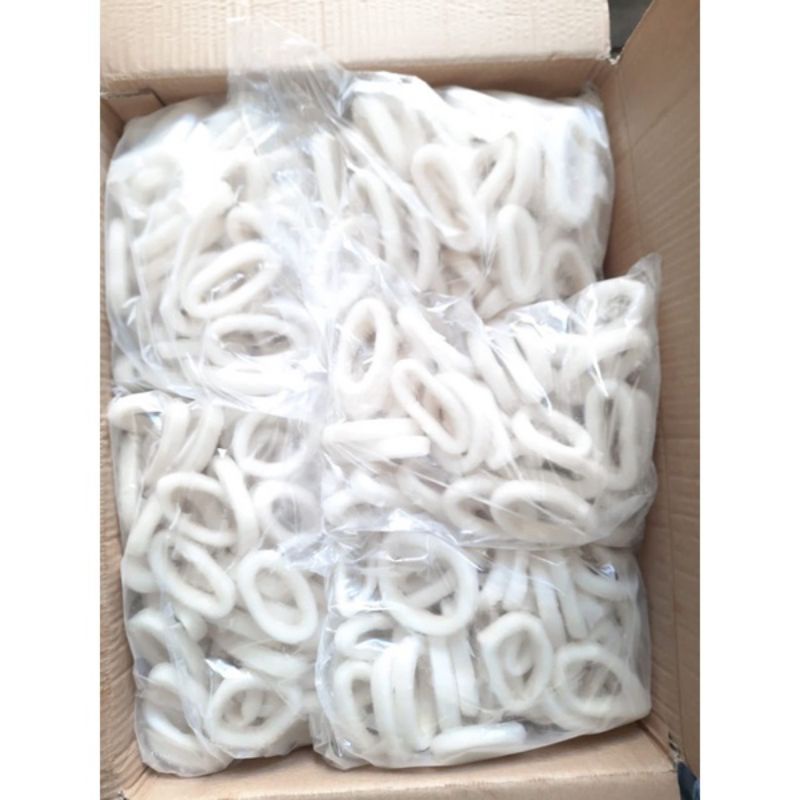 Cumi ring frozen calamari berat 1 kilogram dan 500gr