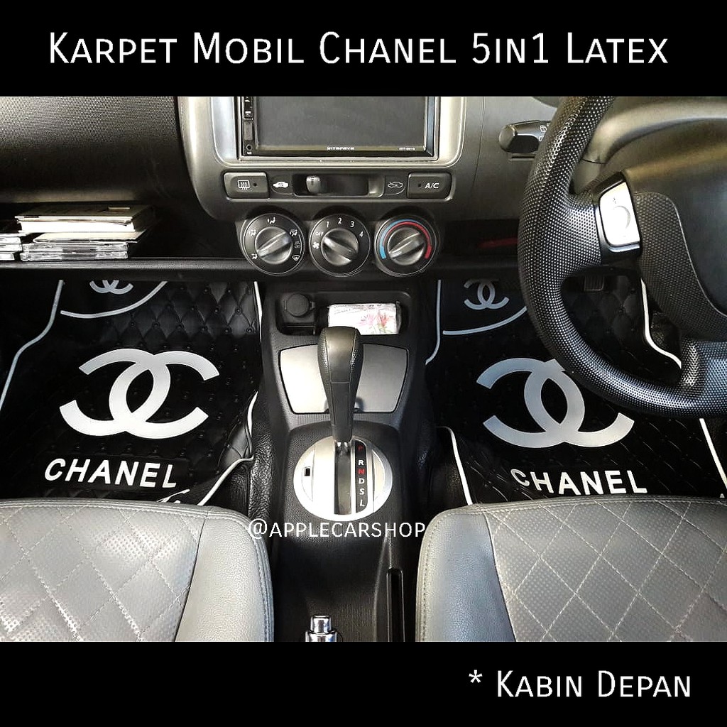karpet mobil Chanel Hitam 5in1