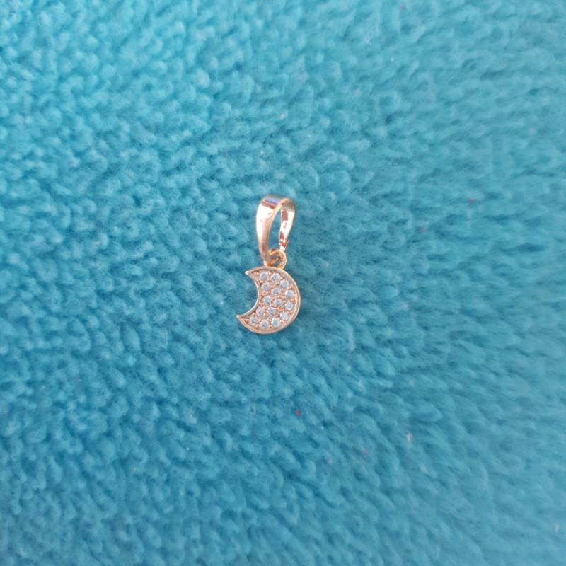 Xuping liontin bulan permata silver