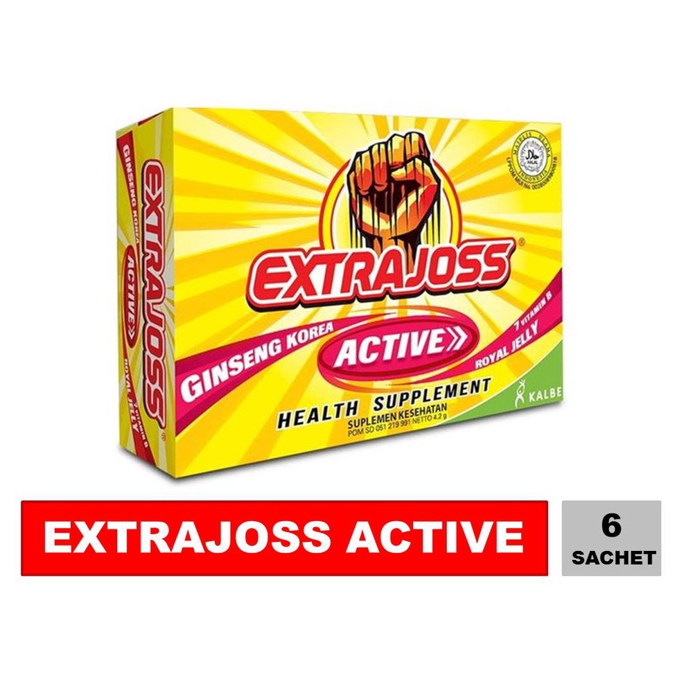 

EXTRA JOSS ACTIVE 1 BOX (isi 6 Sachet) SUPLEMENT KESEHATAN