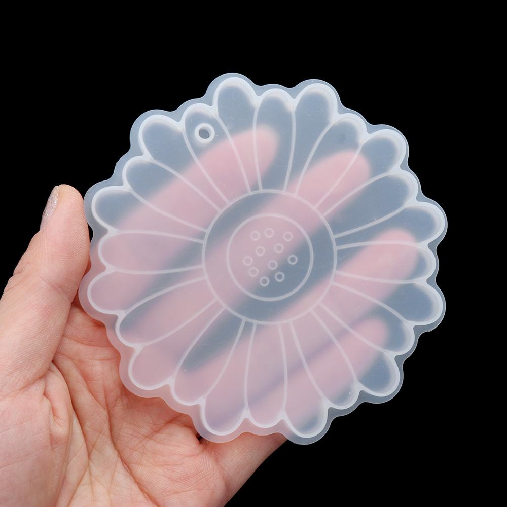 PREVA Sunflower Coaster Mold DIY Casting Jewelry Making Tools Cup Mat Mould