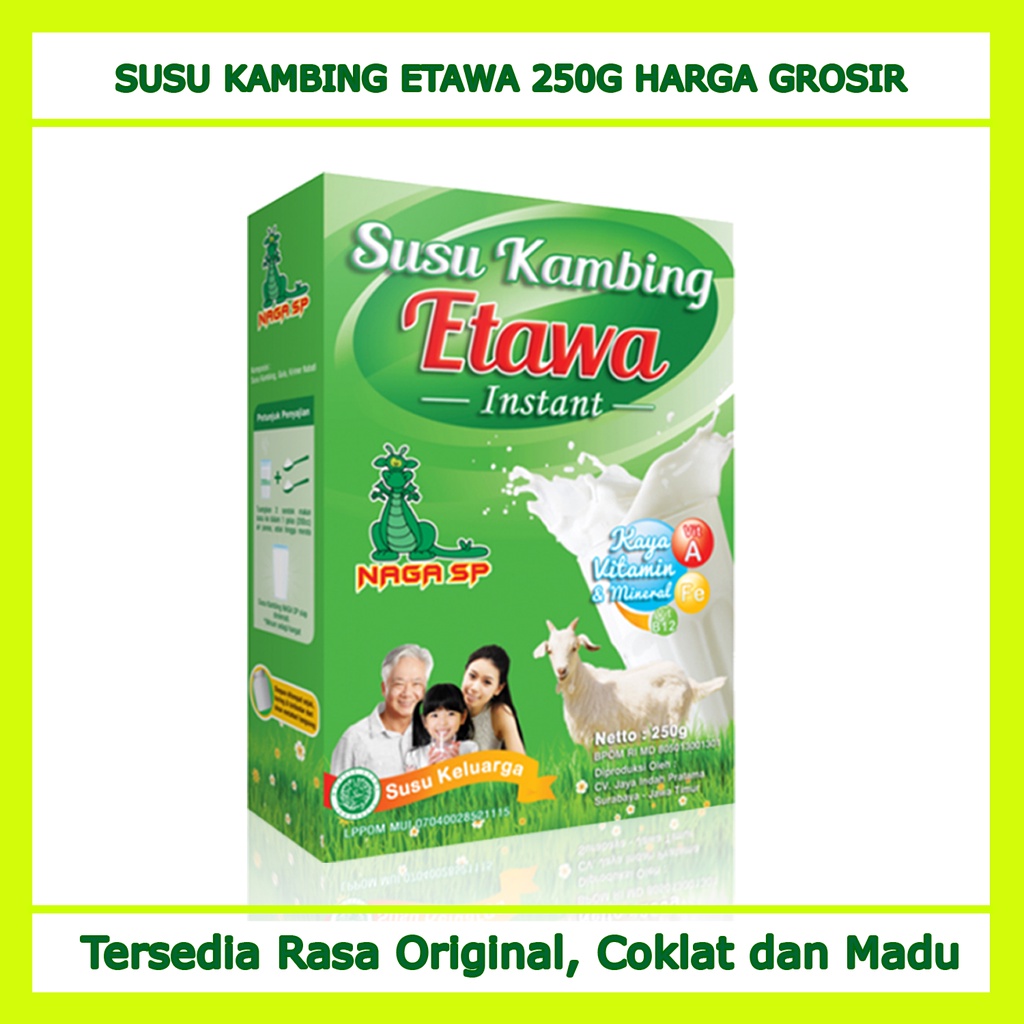 

Susu Kambing Etawa Asli Original Susu Kambing Etawa Ettawa premium Putih Bubuk Putih Murni Asli 250G 250 Gram Gr Rasa Ori Madu Dan Coklat Cokelat Untuk Obat Tbc Sesak Nafas Tekanan Darah Tinggi Rendah Kekebalan Tubuh Dan Daya Tahan Tubuh