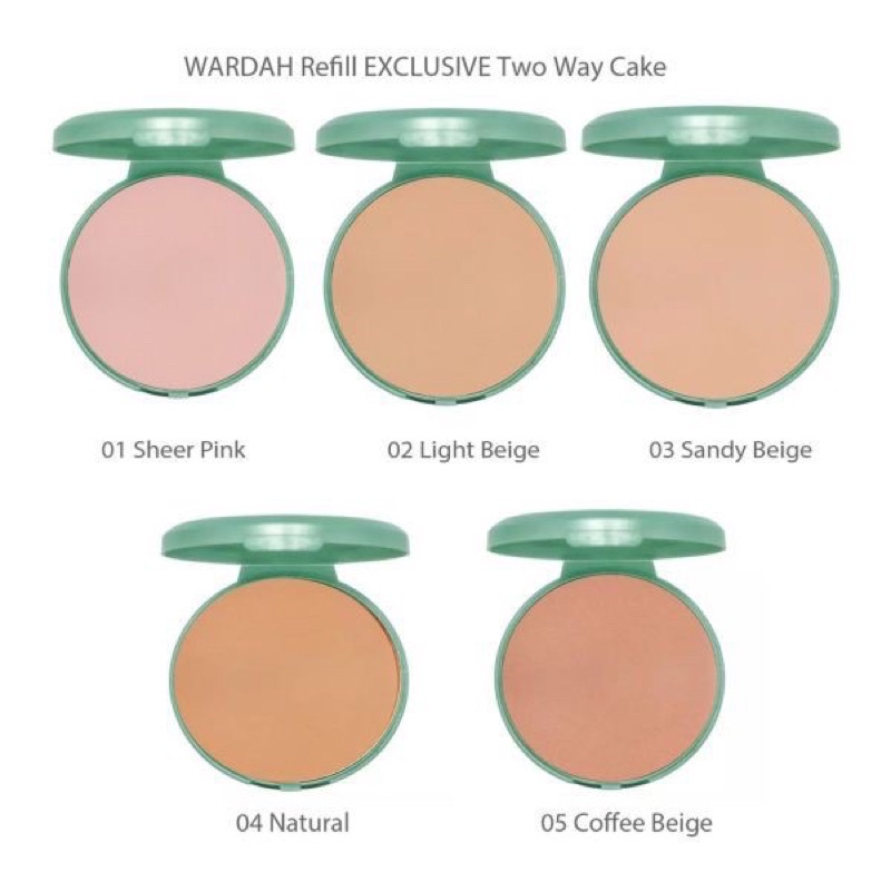 WARDAH TWO WAY CAKE EXCLUSIVE REFILL (HIJAU)