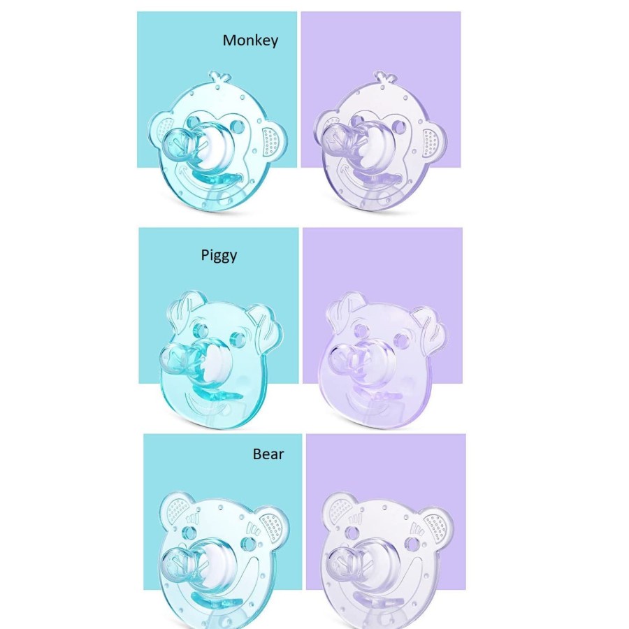 KUKE Empeng Bayi Clear Transparant / Dot Bayi Transparant / Dot Bayi Bulat / Baby Pacifier-5