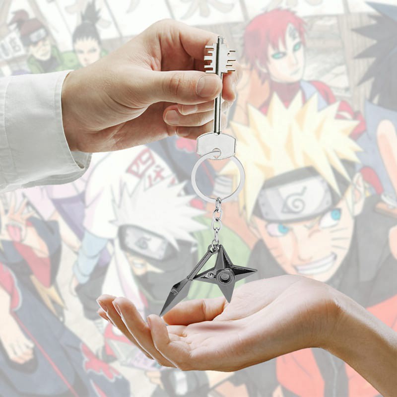 (COD) Gantungan Naruto Suriken dan Kunai Gantungan Kunci Anime Naruto Keychain Pendant Cosplay Gift