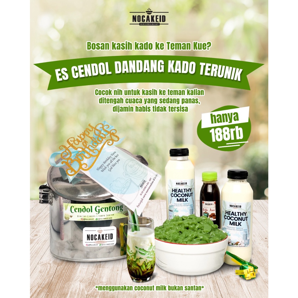 

Cendol Gentong sehat minuman hampers unik cendolita