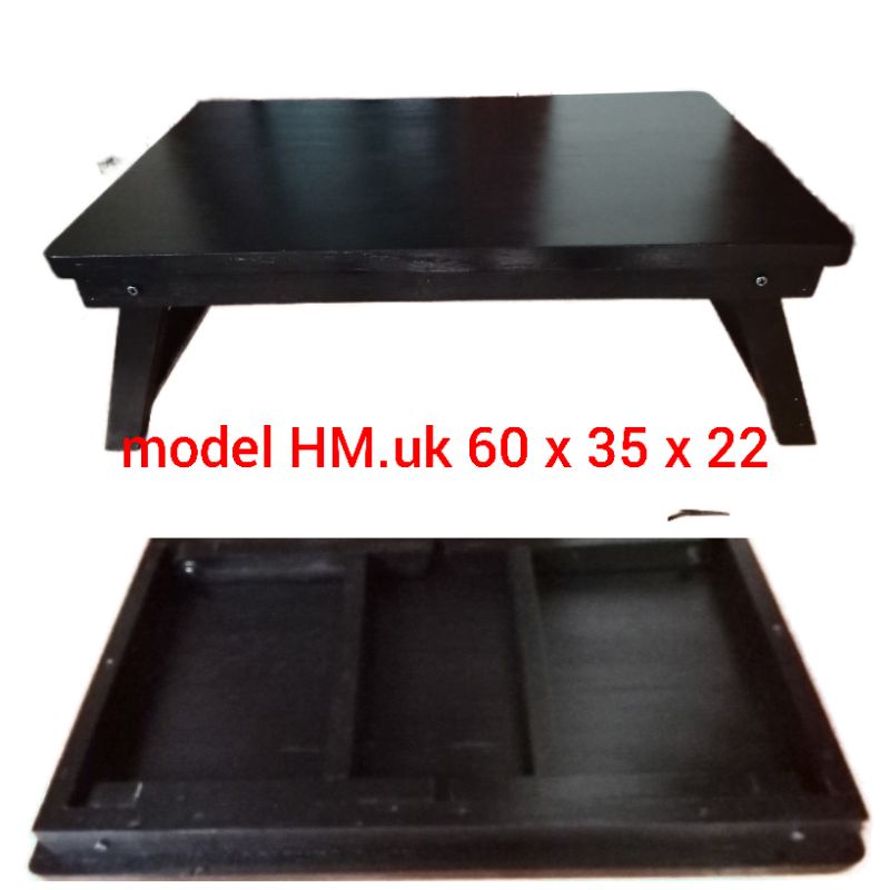 Meja Belajar Lipat Kayu Ukuran M Besar / Meja Lipat Belajar / Rekal