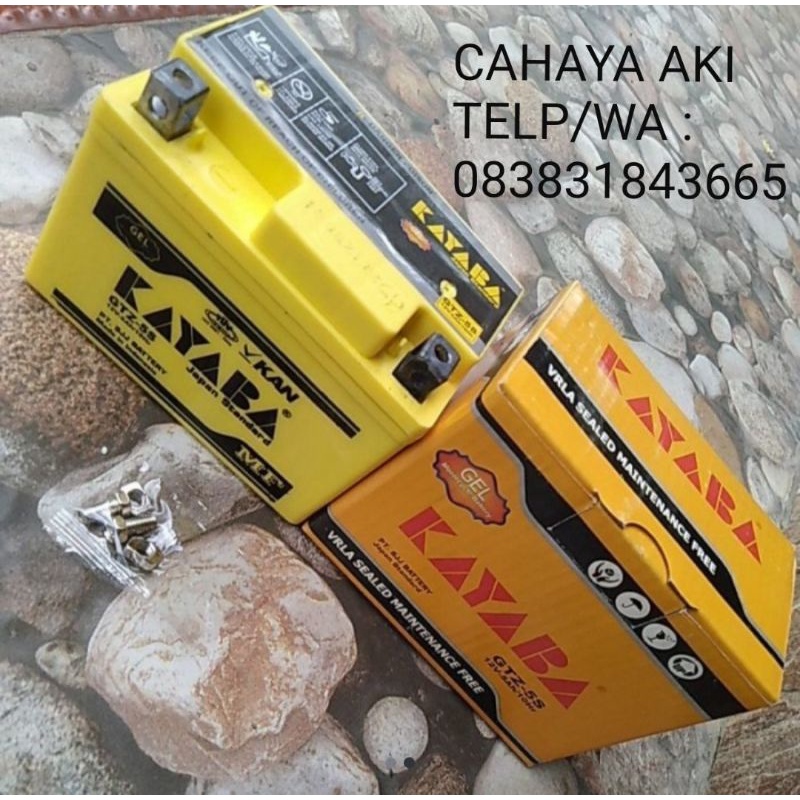 Jual AKI MOTOR BARU MERK KAYABA GTZ5S 12V 5AH ACCU KERING BEBAS