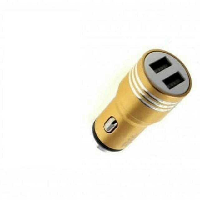 Charger Mobil 2 Usb 2.1A Free kabel charger