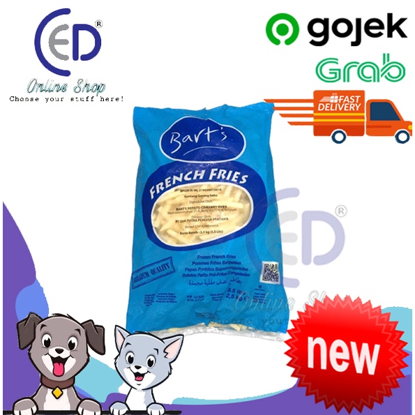 Kentang Goreng Barts shoestring 1kg dan 2.5kg french fries aviko
