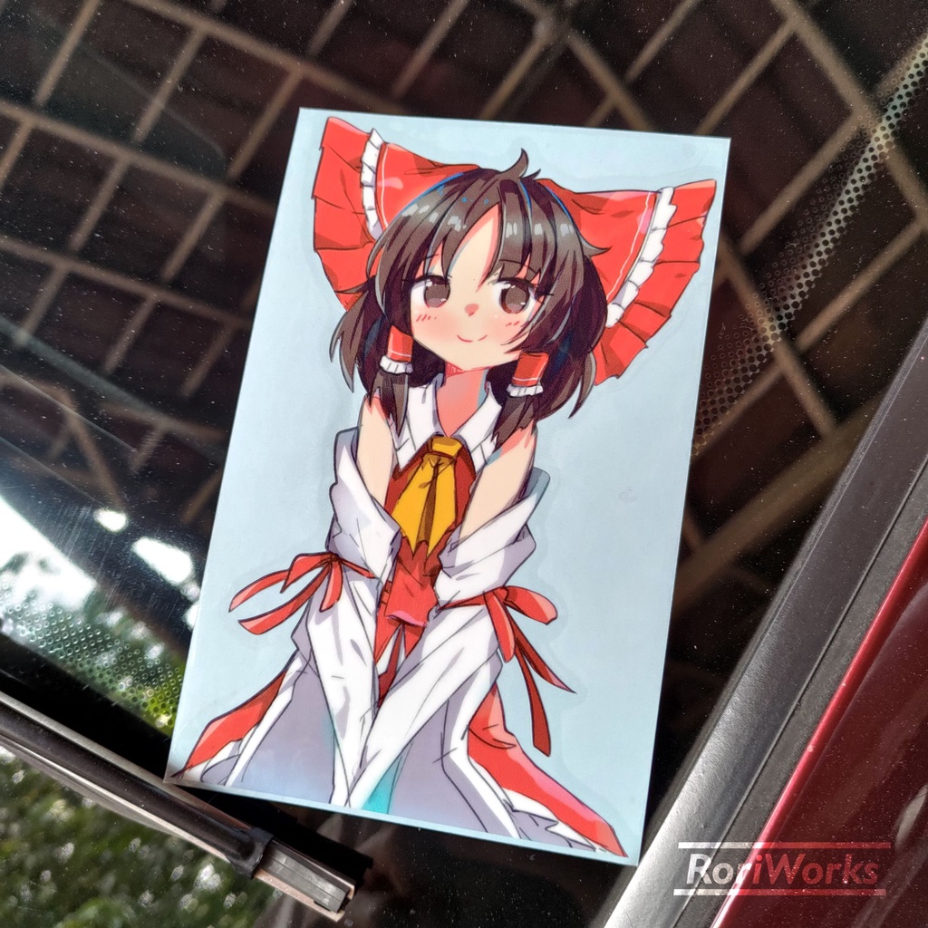 Stiker Kiss cut - Reimu | Touhou