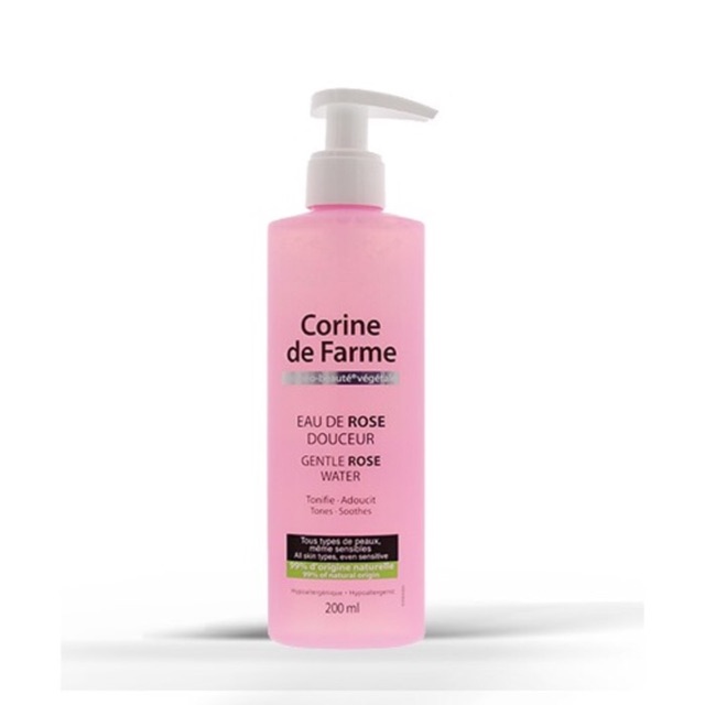 Corine De Farme Gentle Rose Water 200ml Pembersih Wajah Air Mawar Toner Cleanser Wajar Shopee Indonesia