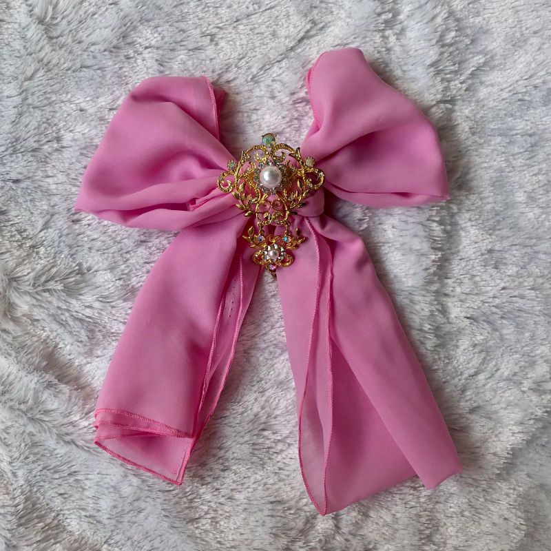 Selendang bali 2,5 meter | selendang sifon murah-Baby Pink