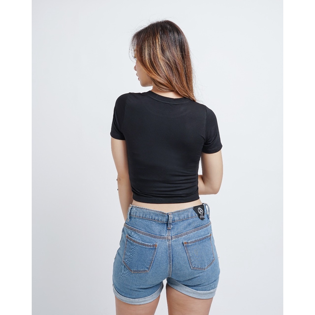 MODAVIE - MARSHA CROP TOP Kaos Crop Tee Wanita