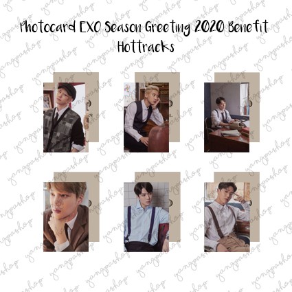 [READY / SET] SET 2020 SEASON GREETING HOTTRACKS BENEFIT EXCK PHOTOCARD FAN MADE UNOFFICIAL YANGPASH