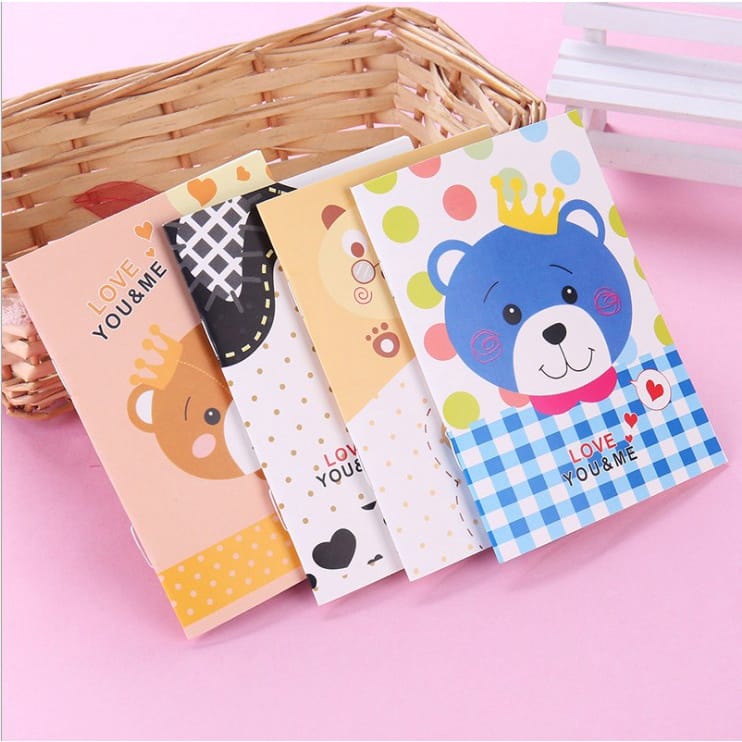 NOTE BOOK MINI MURAH BUKU TULIS MINI CARTOON LUCU MEMO BUKU CATATAN KECIL