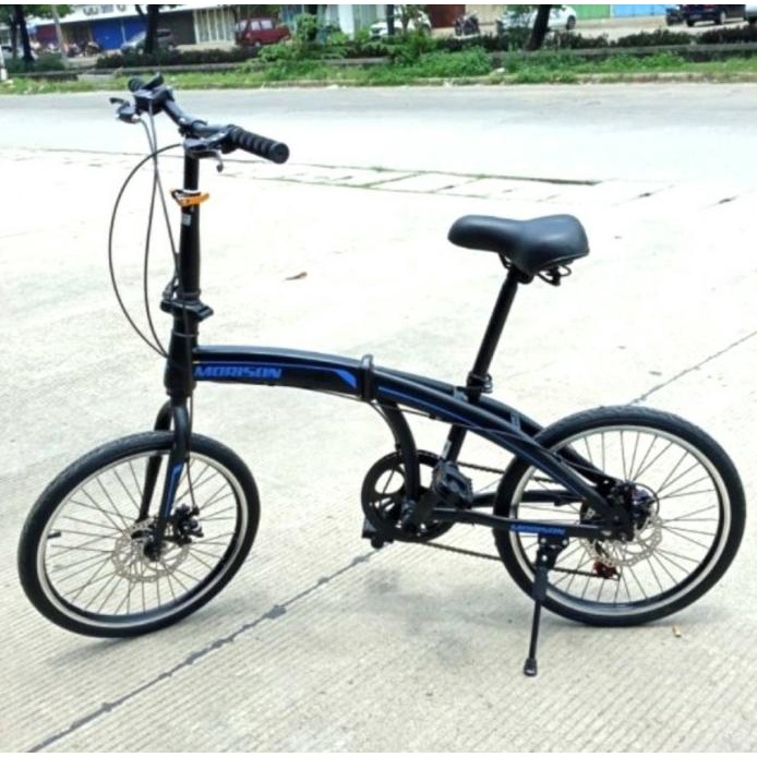 Sepeda Lipat 20" Morison 8118 Folding Dengan Operan Gigi Diskon R10