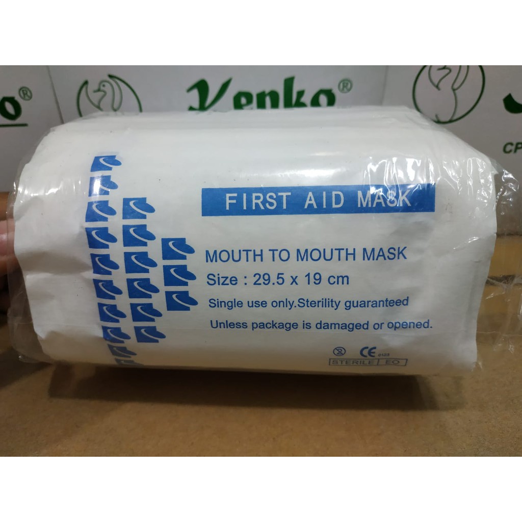 MOUTH TO MOUTH MASK CPR / MASKER CPR KENKO / CPR FACE SHIELD / FRIST AID MASK