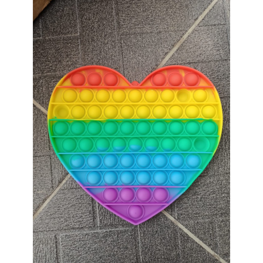 JGW-[✅COD] Pop it jumbo mainan pop it push fidget bubble toy mainan anak2 FREE KELERENG-5