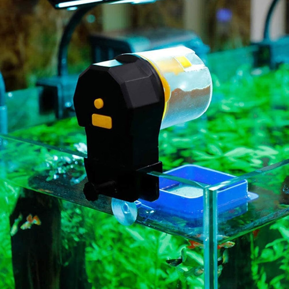 Dispenser Tempat Makan Ikan Otomatis Aquarium Automatic