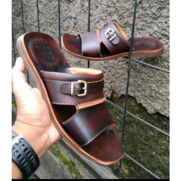 COD : sandal kulit#sandal kulit sapi# sandal pria# sandal pria kulit sapi asli#